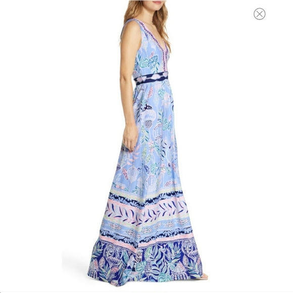 NWT Lilly Pulitzer McKinley Maxi Dress sz 2 - Picture 3 of 7